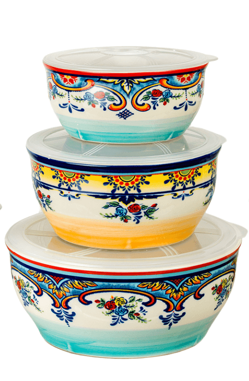 Zanzibar storage bowl set - set of 3
