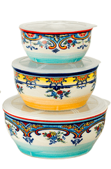 Zanzibar storage bowl set - set of 3