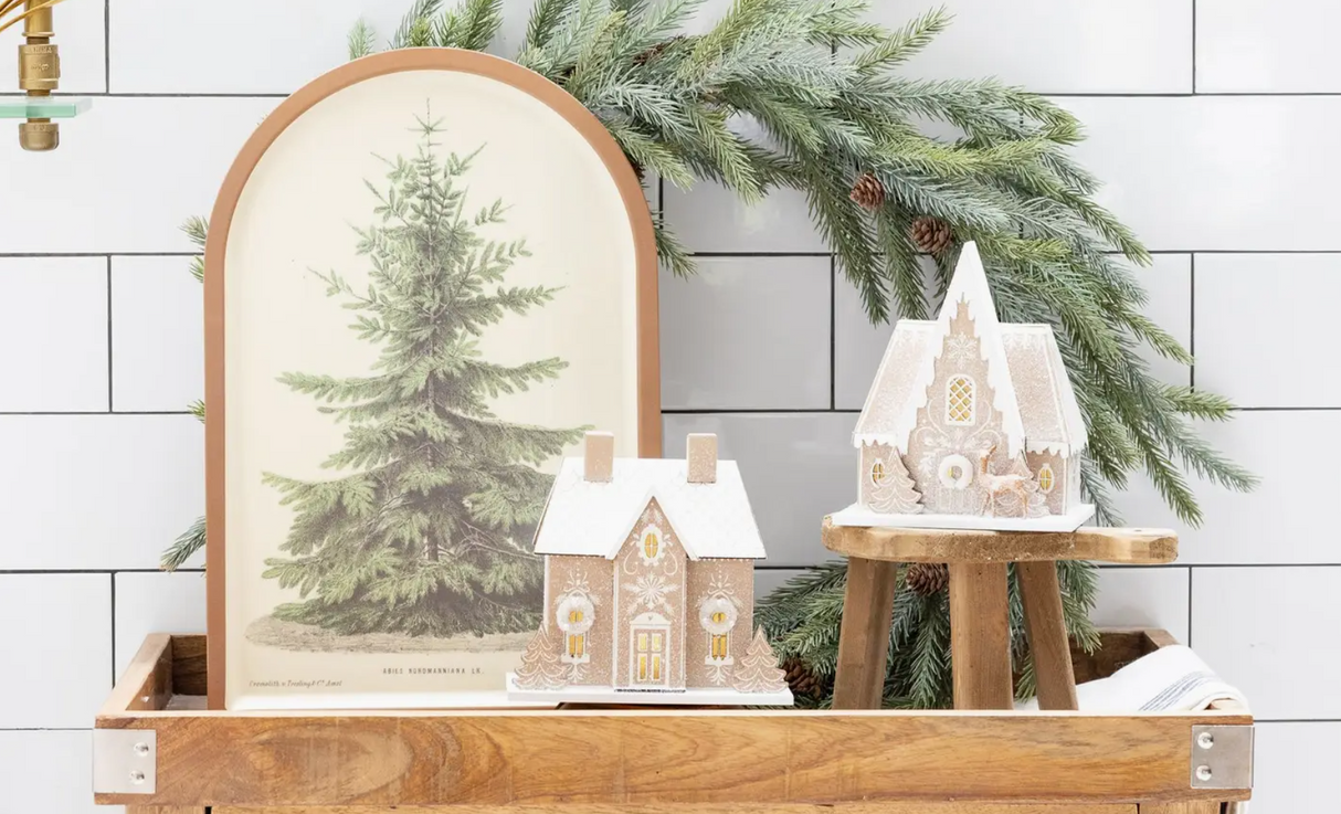 CHRISTMAS BAMBOO TRAY