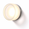 Modern Glass Round LED Wall Sconce 1-Light Aluminium Indoor Wall Lamp