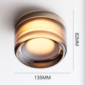 Nordic Acrylic Dimple LED Wall Sconce 1-Light 3-Color Adjustable