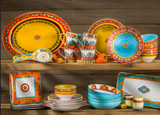 Galicia Handcrafted Stoneware Dinnerware – 16-Piece Set