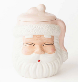PINK SANTA COOKIE JAR