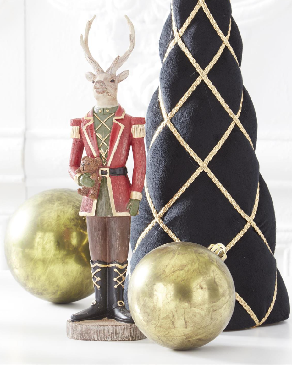 DEER SOLDIER HOLDING TEDDYBEAR