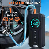 6000A Car Jump Starter with Air Compressor 150PSI 12V Battery Booster