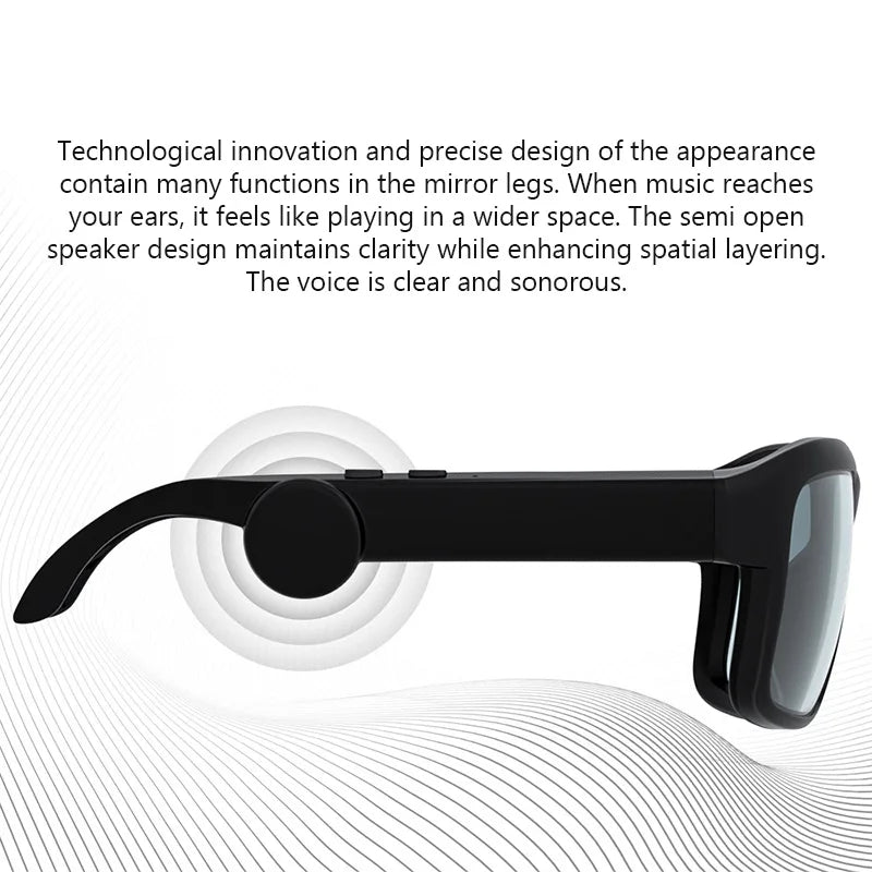 Bluetooth Smart Glasses Wireless Sunglasses HiFi Audio Call Music Sports