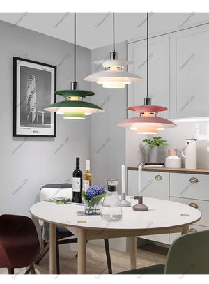 Danish UFO Pendant Ceiling Light – E27 Hanging Lamp for Bedroom & Dining Room