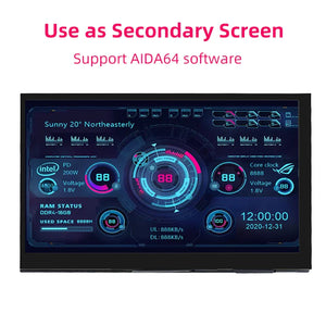 7" Portable Touch Screen Monitor IPS LCD 1024x600 for Raspberry Pi PC Laptop