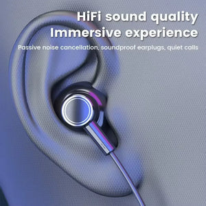 Wireless Earphones 5.3 – Neckband Bluetooth Headphones LED Stereo Sports Earbuds