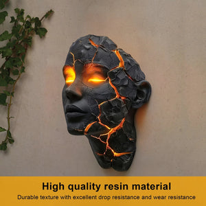 Halloween LED Broken Soul Wall Lamp Night Light Bathroom Reading Studying Hallway
