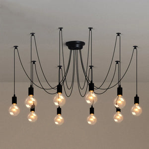 DIY Spider Chandelier Vintage Industrial Pendant Ceiling Light Home Hanging Lamp