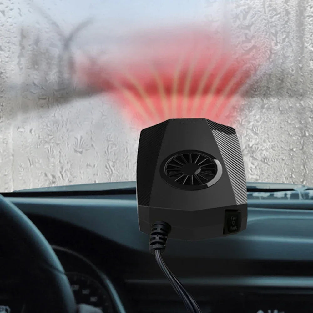 12V Car Heater 150W Fast Heating Windshield Defroster & Defogger Anti-Fog Fan