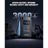 240W Portable Power Station 154Wh USB-C PD LiFePO4 Battery 7-Port Camping Home