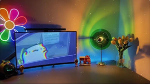 Sunset Projection Lamp Rainbow LED Night Light USB Photography Wall Decor
