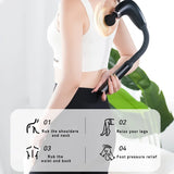 2025 Smart Fascia Massage Gun Electric Muscle Massager Handheld Back Hammer Tool