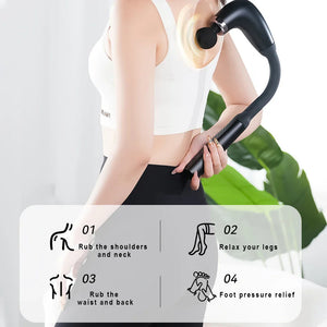 2025 Smart Fascia Massage Gun Electric Muscle Massager Handheld Back Hammer Tool