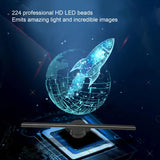 16.5in 3D Hologram Fan WiFi 3D Projector 224 LED Advertising Display for Business