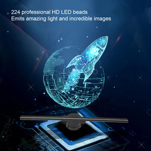 16.5in 3D Hologram Fan WiFi 3D Projector 224 LED Advertising Display for Business
