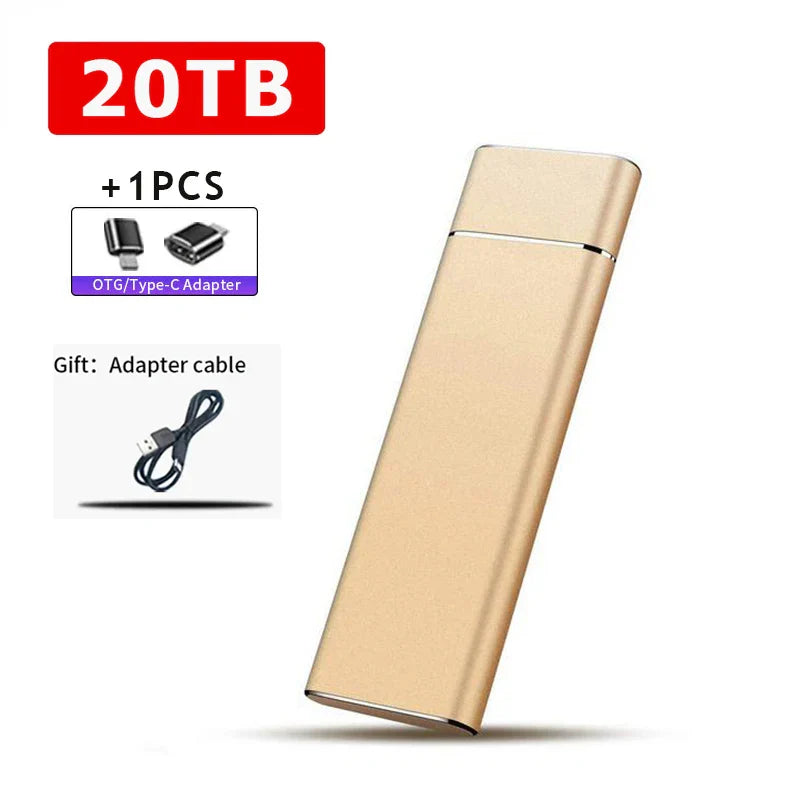 External Portable SSD 2TB 20TB 30TB USB 3.1 Type-C High Speed Drive