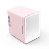 4L Mini Beauty Fridge for Cosmetics Skincare Portable with Built-in LED Light