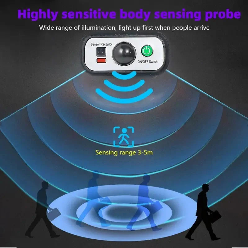 504LED Solar Street Light Outdoor Motion Sensor Remote Control Waterproof 4300mAh