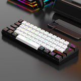 60% Wired Gaming Keyboard – 61-Key Compact RGB Backlight Waterproof for PC & Mac