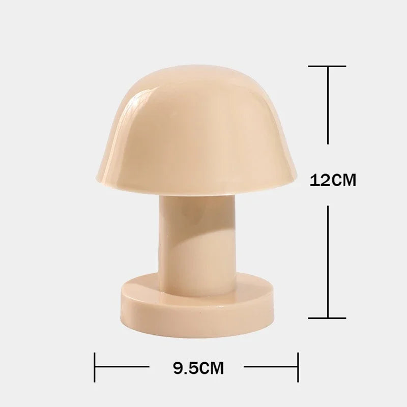 Mini Mushroom LED Night Light Battery Powered Portable Desk Lamp Home Decor