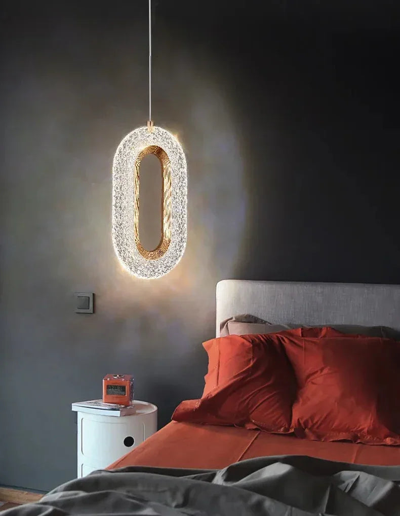 Modern Bedside Pendant Light – Long Line LED Wall Lamp for Bedroom & Living Room