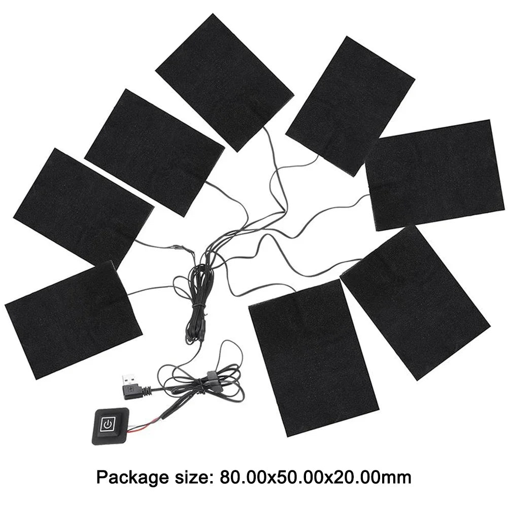 3-Level USB Electric Heating Pad Vest – Thermal Cloth Heated Wearable