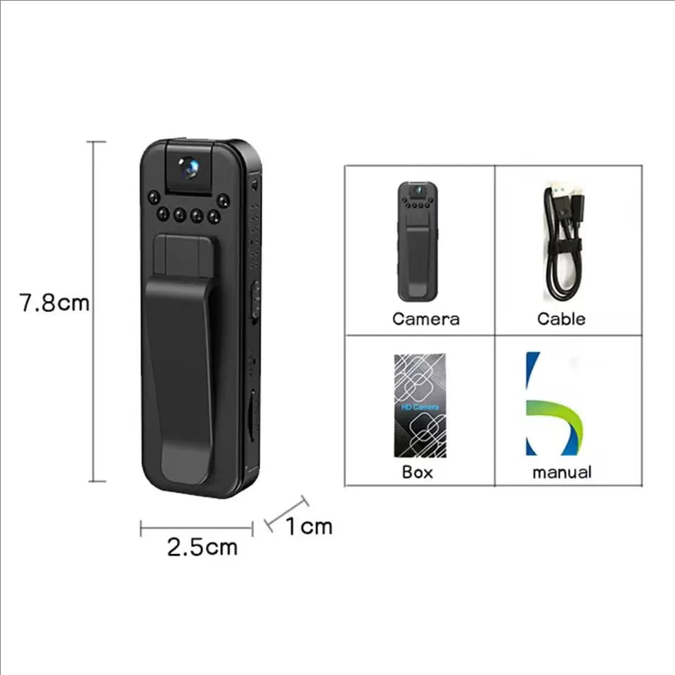 1080P HD Mini Camera – Portable Digital Video Recorder with Night Vision & Infrared