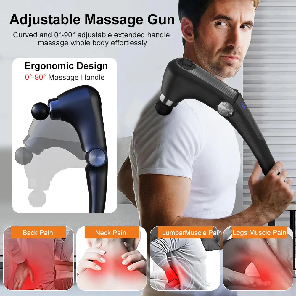 Fascia Massage Gun Electric Muscle Massager for Neck Back Shoulders Full Body