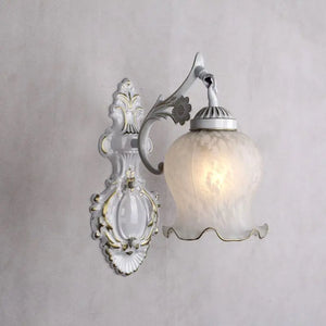 European Retro Wall Lamp Bedroom Bedside Corridor Double Head Bronzing Sconce
