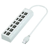 7 Port USB Hub with Switch Powered USB Splitter for PC Laptop MacBook