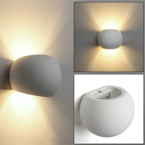 Modern LED Wall Sconce G9 Gypsum Indoor Bedroom Living Room Bedside Light