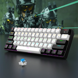 60% Wired Gaming Keyboard – 61-Key Compact RGB Backlight Waterproof for PC & Mac