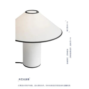 Wabi Sabi Mushroom Table Lamp Retro Japanese Bedside Desk Light E14 Cream