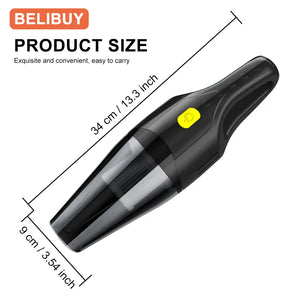 Wireless Mini Car Vacuum Cleaner Strong Suction Portable Handheld Blower