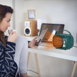 800W/500W Ceramic Space Heater with Temp Control for Home