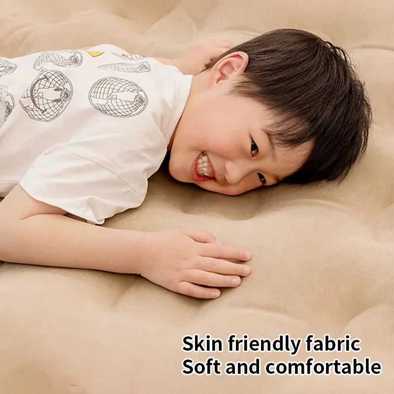 Air Mattress with Built-In Pump Self-Inflating Double Sleeping Pad for Camping Indoors