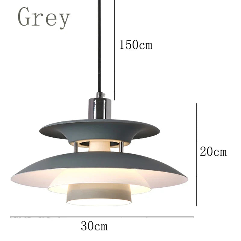 Danish UFO Pendant Ceiling Light – E27 Hanging Lamp for Bedroom & Dining Room