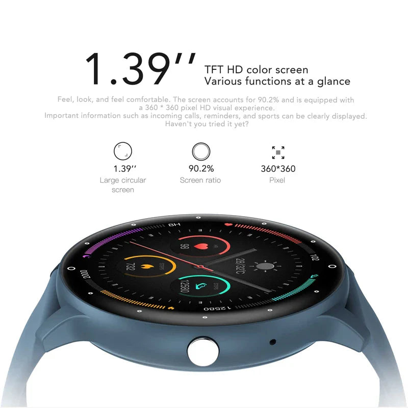 Men’s Smart Watch 2025 with Fitness Tracker, Heart Rate, Full Touch & Bluetooth Call