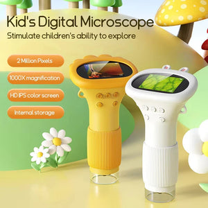 Kids Microscope 1000X Digital Magnifier with LED Camera Educational Toy