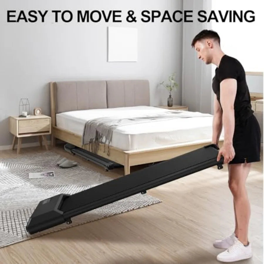 3-in-1 Under Desk Treadmill 2.5HP Quiet Walking Jogging Machine Home Office LED