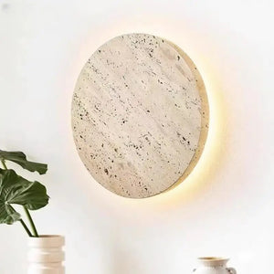 Natural Yellow Stone LED Wall Lamp Bedroom Bedside Hallway Staircase Indoor Light