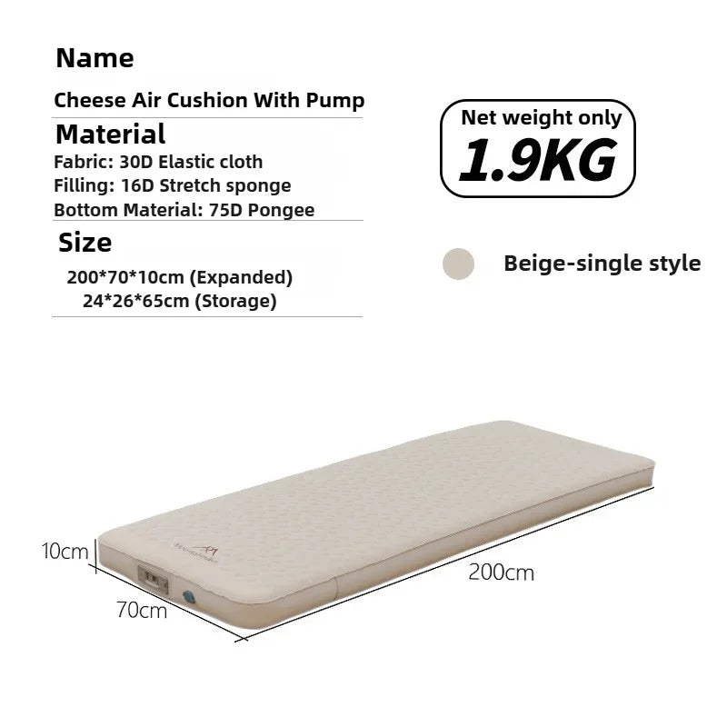 MOUNTAINHIKER Self-Inflating Camping Mattress 10cm Thick Foldable Air Sleeping Pad