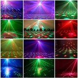 3-in-1 DJ Disco Party Light Sound Activated Strobe Pattern Projector Lamp