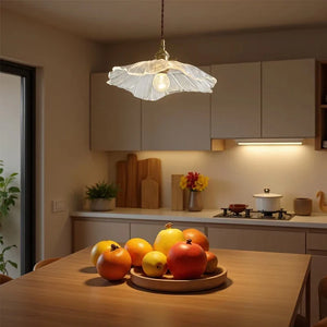 Vintage Flower Glass Pendant Light Hanging Ceiling Lamp for Bedroom Living Room
