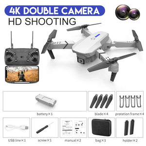 4K WiFi FPV Drone Foldable Quadcopter HD Camera Altitude Hold RC