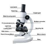 40X–2000X Microscope for Kids Adults with LED Light Phone Adapter Science Kit