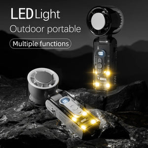 Portable Handheld Fan 3600mAh Rechargeable 100-Speed LED Display